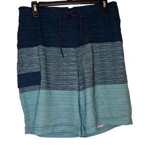George mens ombré teal swim shorts size medium